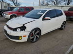 2010 Volkswagen Gti  White vin: WVWFD7AJ3AW286150