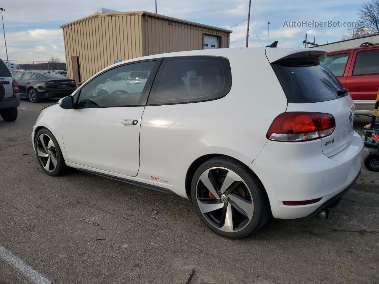 2010 Volkswagen Gti  White vin: WVWFD7AJ3AW286150