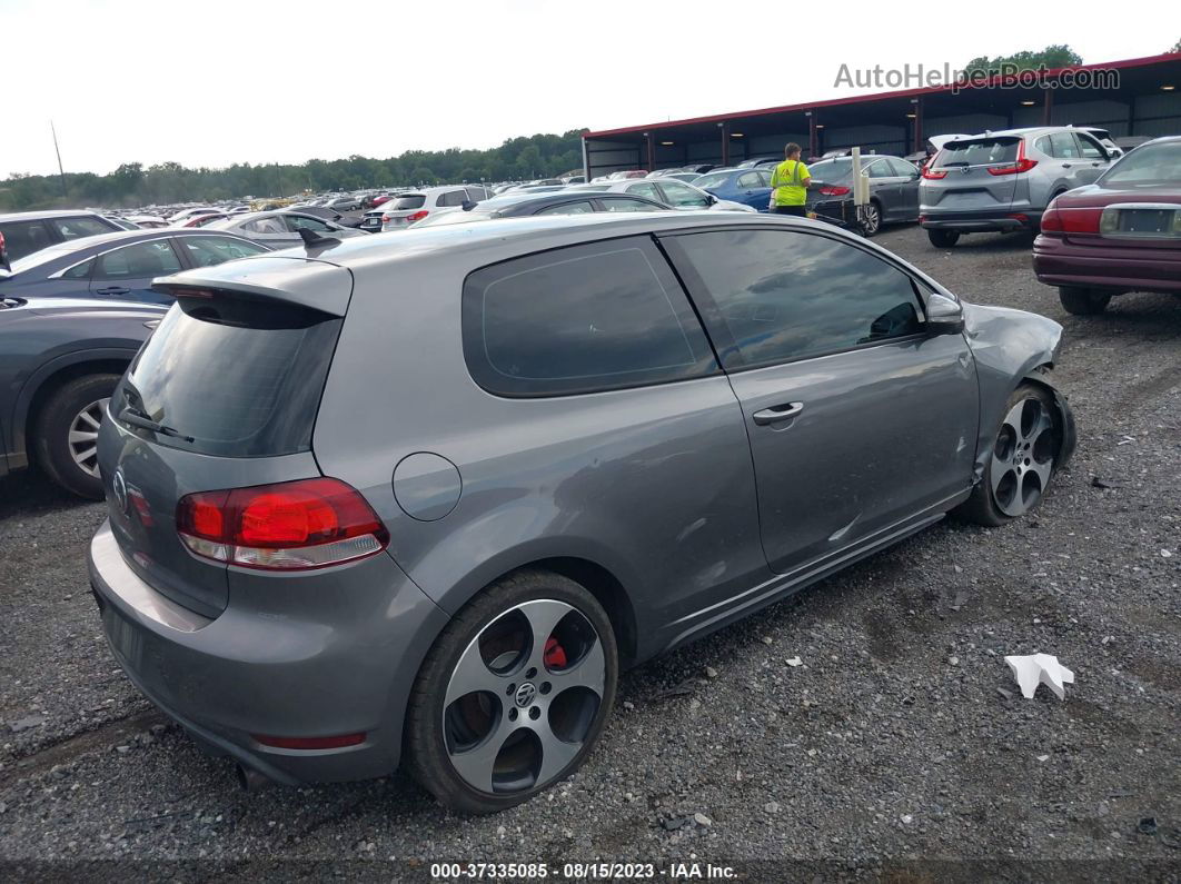 2010 Volkswagen Gti   Gray vin: WVWFD7AJ4AW289686