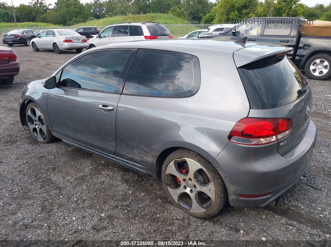 2010 Volkswagen Gti   Gray vin: WVWFD7AJ4AW289686