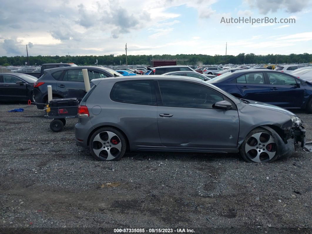 2010 Volkswagen Gti   Gray vin: WVWFD7AJ4AW289686