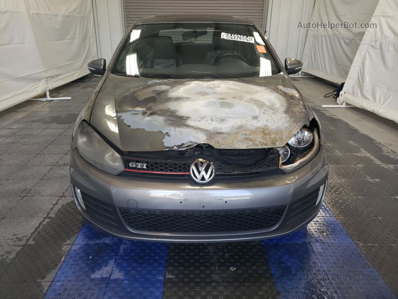 2010 Volkswagen Gti  Gray vin: WVWFD7AJ7AW151785