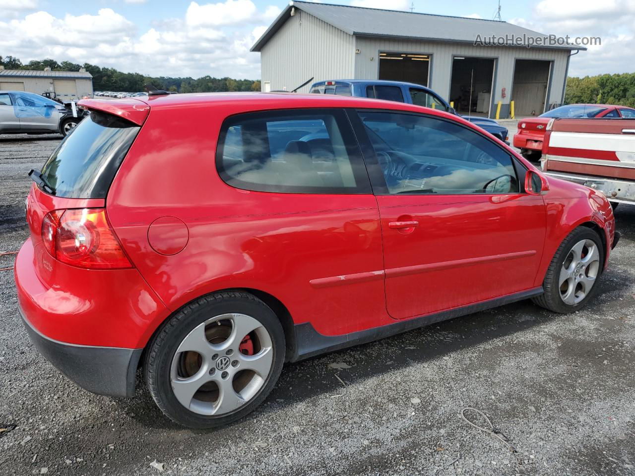 2008 Volkswagen Gti  Красный vin: WVWFV71K08W267393