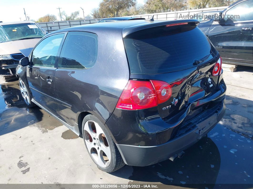 2008 Volkswagen Gti 2-door Black vin: WVWFV71K28W227364