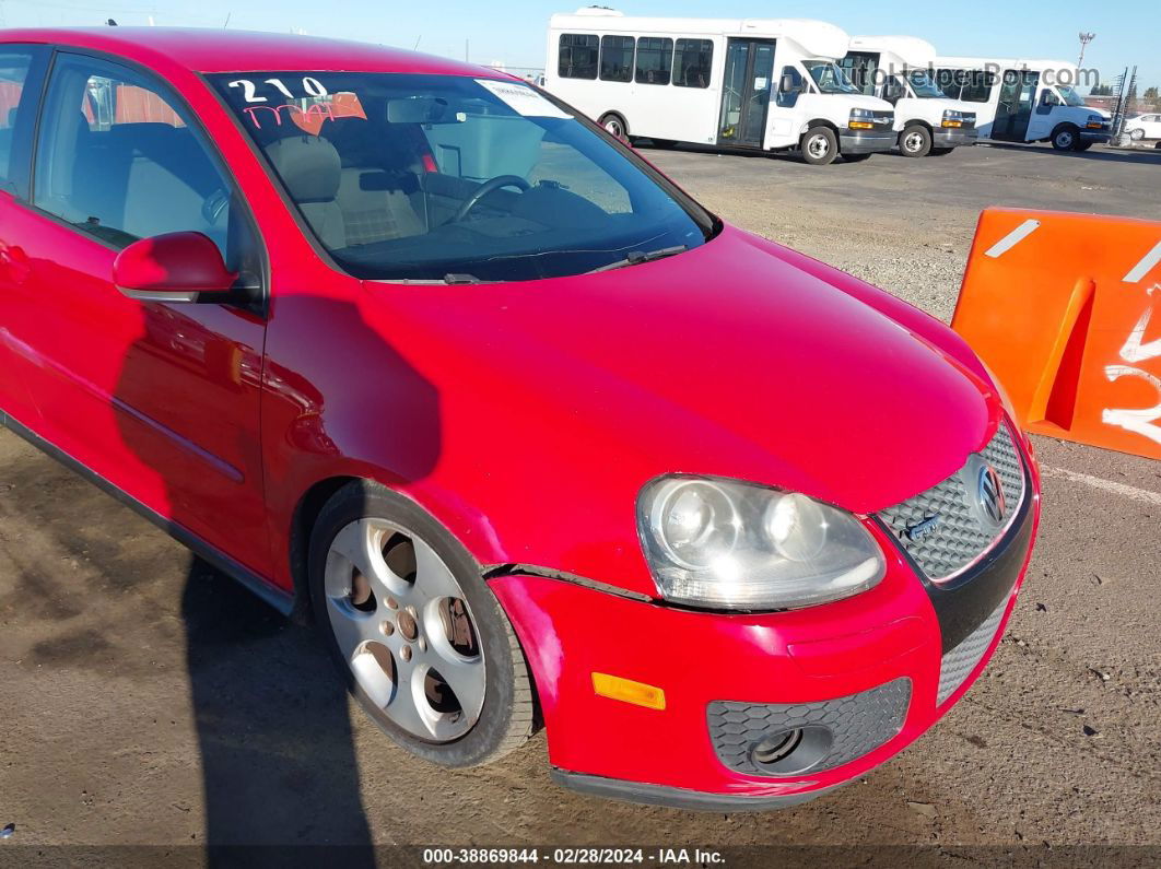 2008 Volkswagen Gti 2-door Red vin: WVWFV71K28W293882