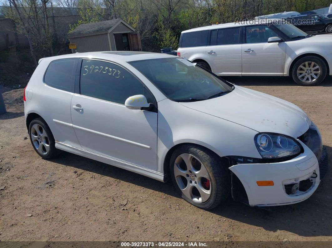 2008 Volkswagen Gti 2-door White vin: WVWFV71K28W307747