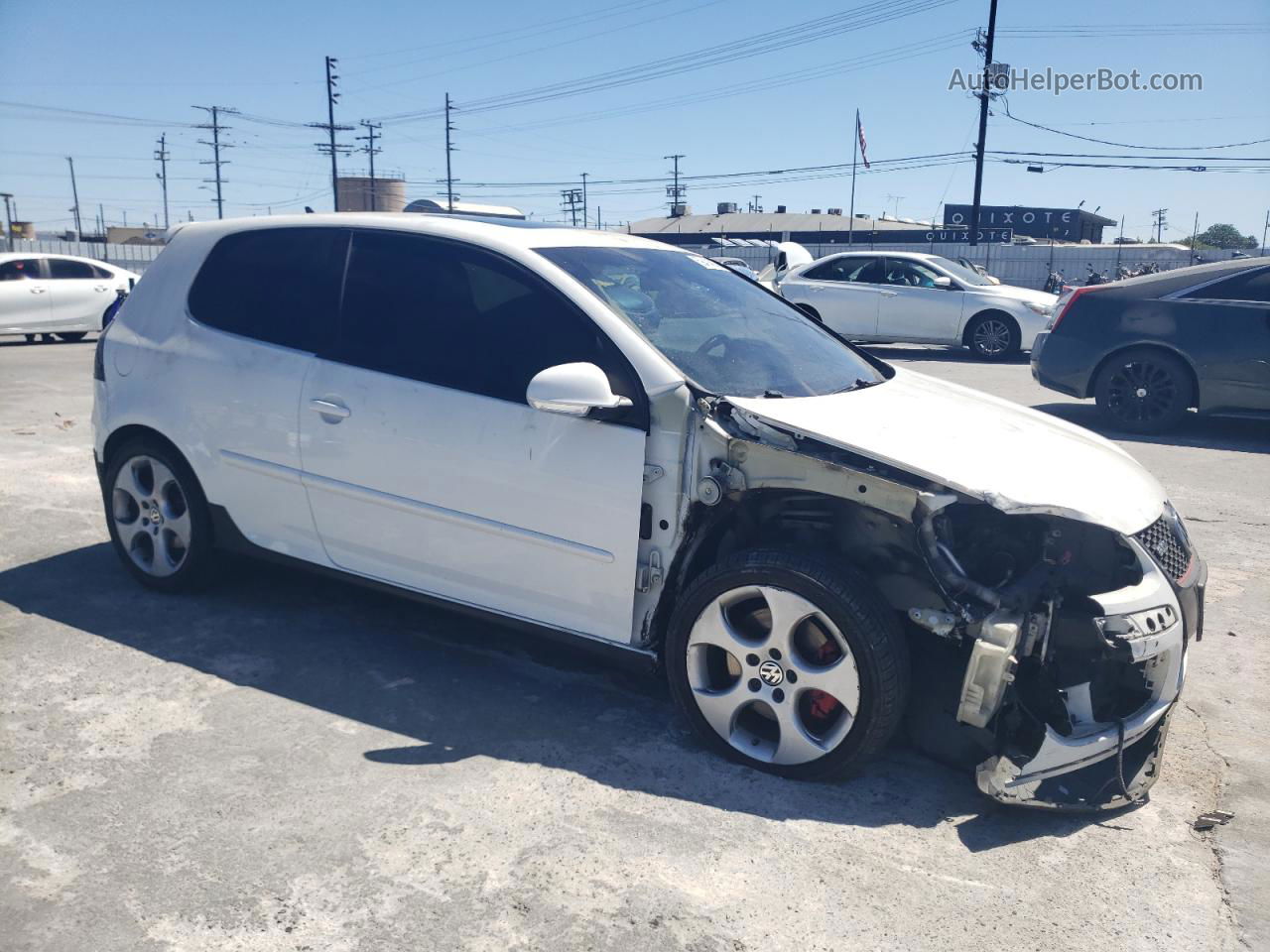 2008 Volkswagen Gti  White vin: WVWFV71K38W022930