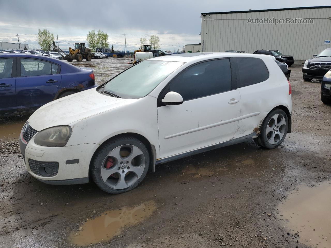 2009 Volkswagen Gti  White vin: WVWFV71K39W100396