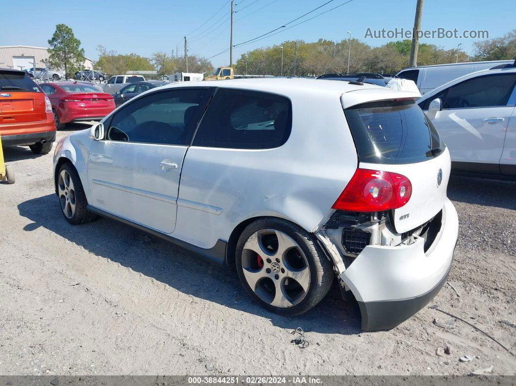 2008 Volkswagen Gti 2-door White vin: WVWFV71K48W319351