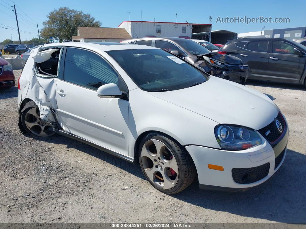 2008 Volkswagen Gti 2-door White vin: WVWFV71K48W319351