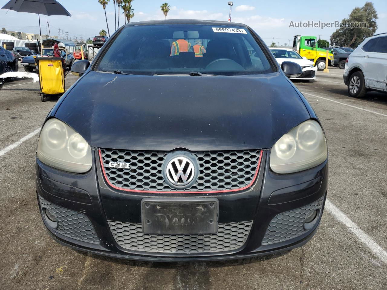 2008 Volkswagen Gti  Черный vin: WVWFV71K58W111625