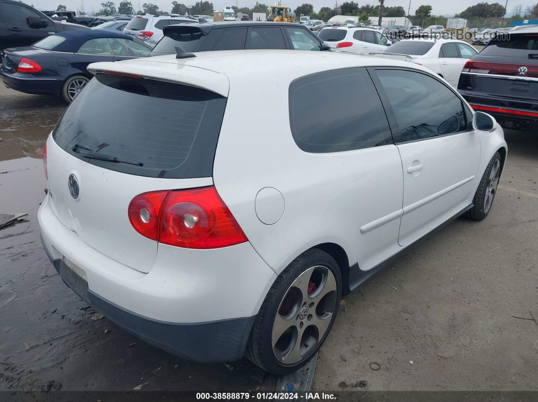 2008 Volkswagen Gti 2-door (a6) (eop Cw 21/08) White vin: WVWFV71K68W181411