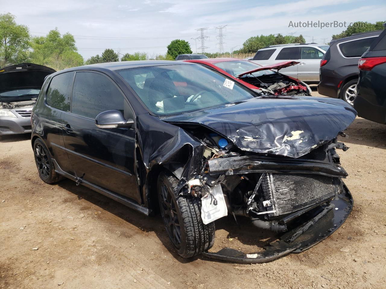 2008 Volkswagen Gti  Black vin: WVWFV71K78W100111