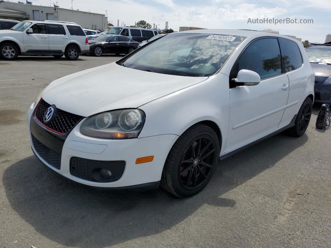 2008 Volkswagen Gti  White vin: WVWFV71K78W188819