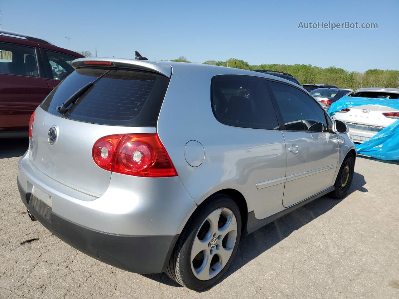 2008 Volkswagen Gti  Silver vin: WVWFV71K88W031929