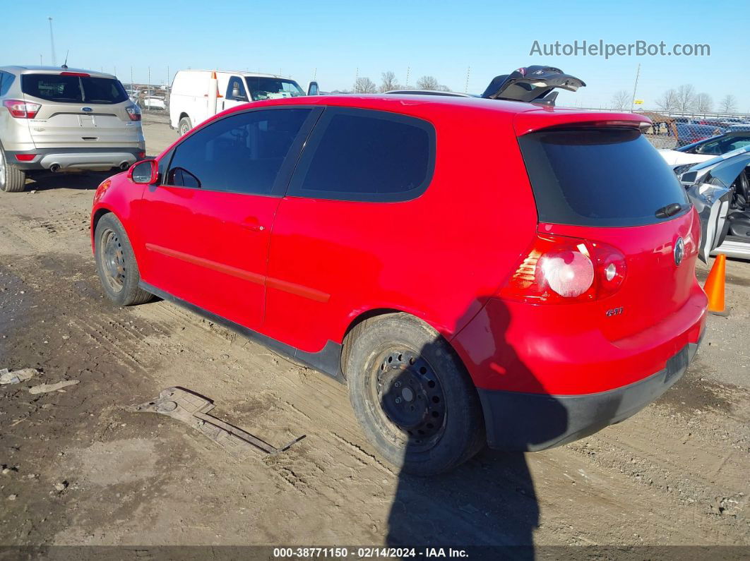 2009 Volkswagen Gti 2-door Red vin: WVWFV71K99W141521