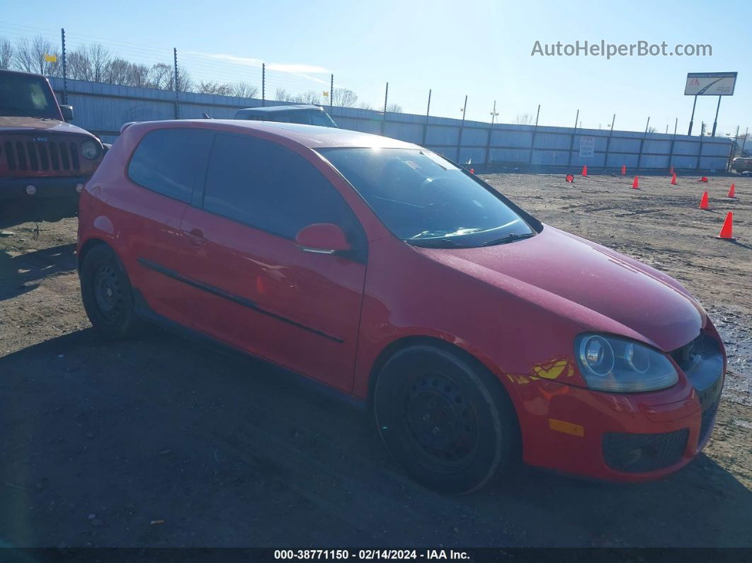 2009 Volkswagen Gti 2-door Red vin: WVWFV71K99W141521