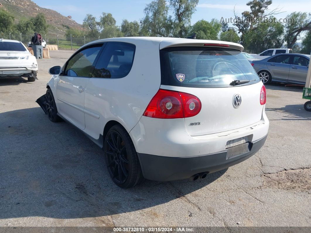 2008 Volkswagen Gti 2-door (a6) (eop Cw 21/08)/2-door (a6) (late Availability) White vin: WVWFV71KX8W140733