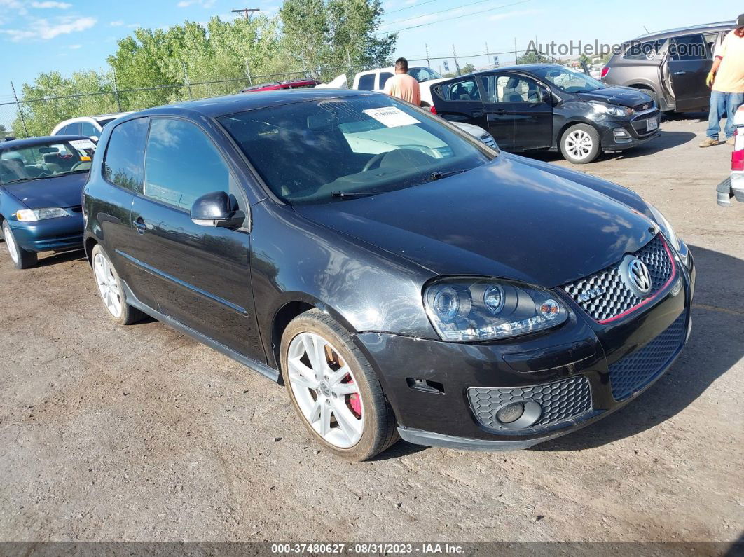 2008 Volkswagen Gti   Black vin: WVWFV71KX8W259026