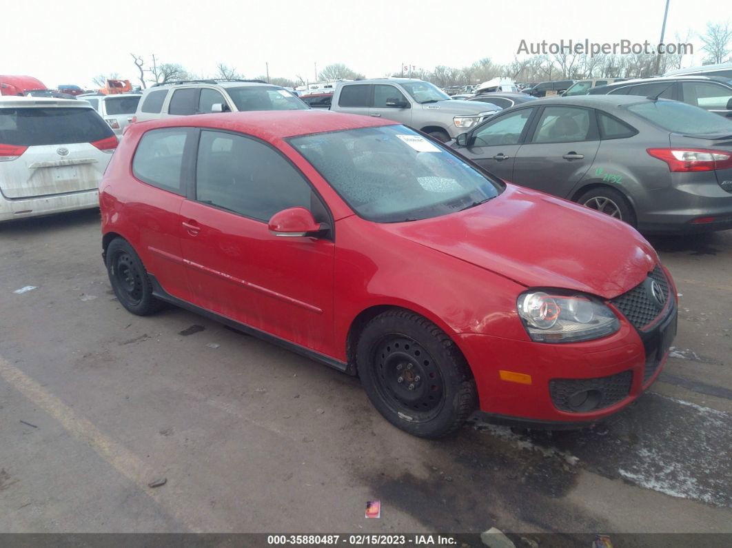 2009 Volkswagen Gti   Red vin: WVWFV71KX9W140099