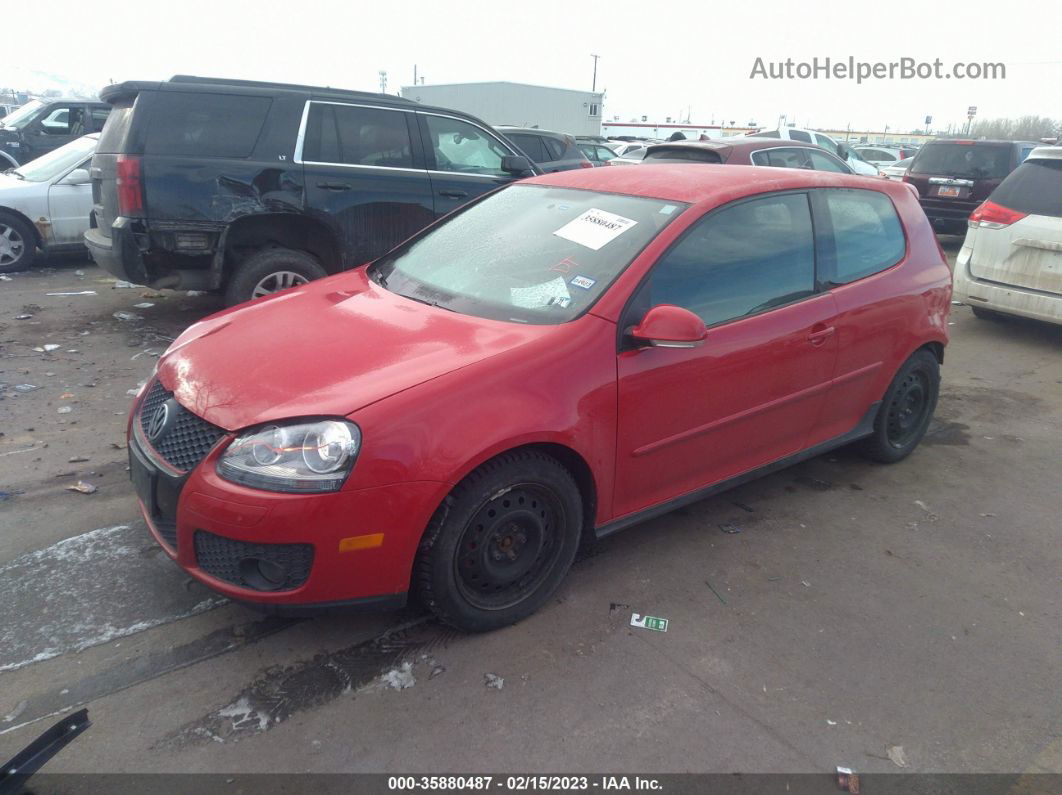 2009 Volkswagen Gti   Red vin: WVWFV71KX9W140099