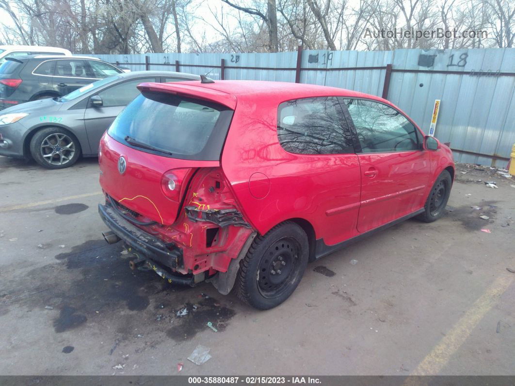 2009 Volkswagen Gti   Red vin: WVWFV71KX9W140099