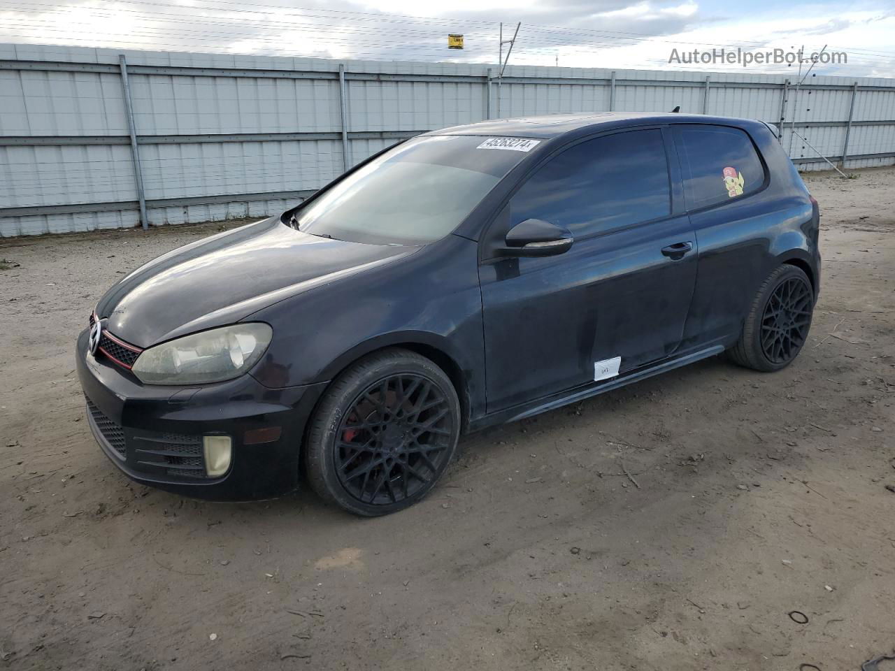 2010 Volkswagen Gti  Black vin: WVWFV7AJ1AW217437