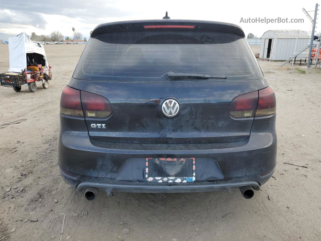 2010 Volkswagen Gti  Black vin: WVWFV7AJ1AW217437