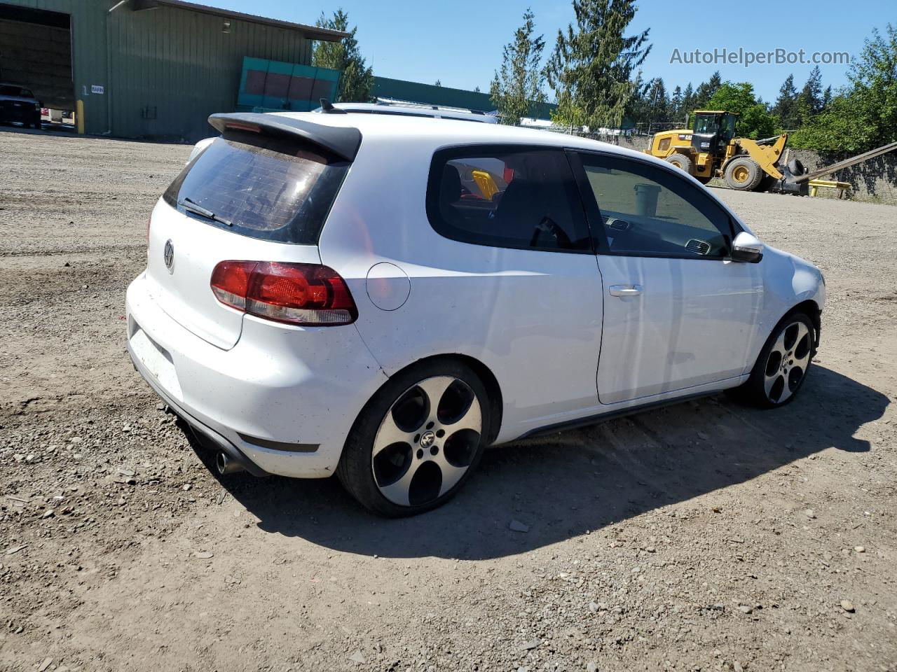 2010 Volkswagen Gti  White vin: WVWFV7AJ1AW233721