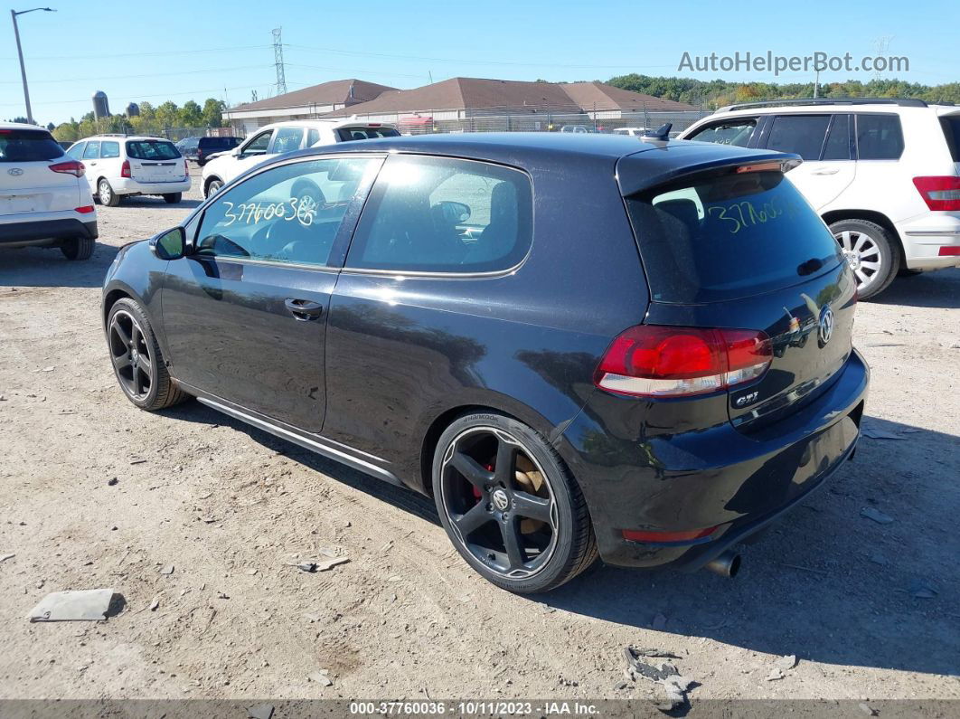 2010 Volkswagen Gti   Black vin: WVWFV7AJ1AW398524