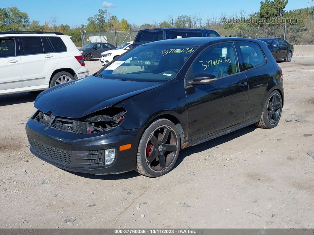 2010 Volkswagen Gti   Black vin: WVWFV7AJ1AW398524