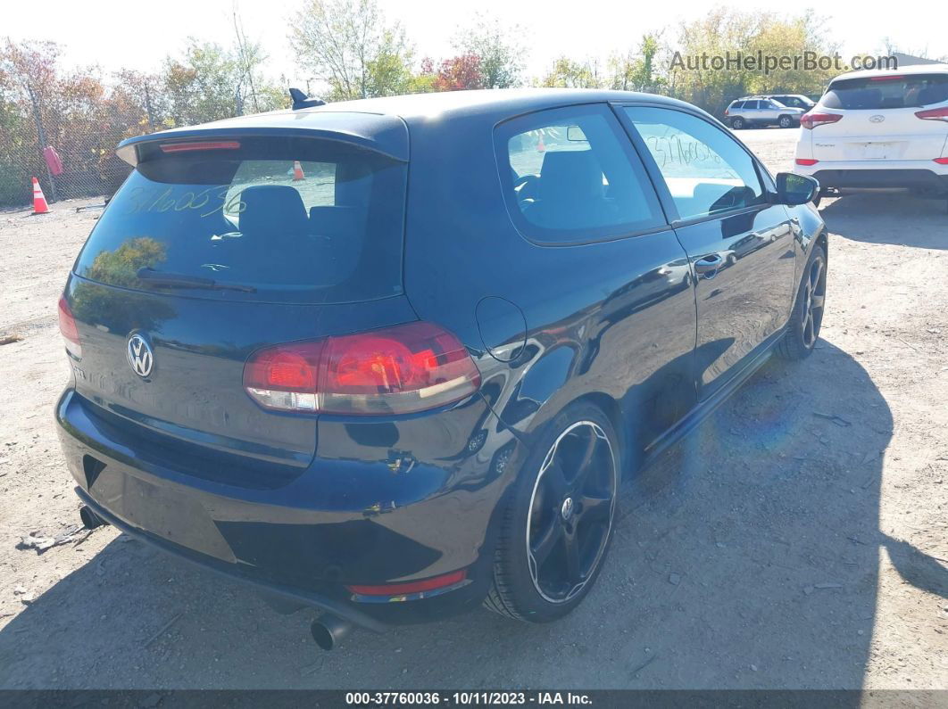 2010 Volkswagen Gti   Black vin: WVWFV7AJ1AW398524