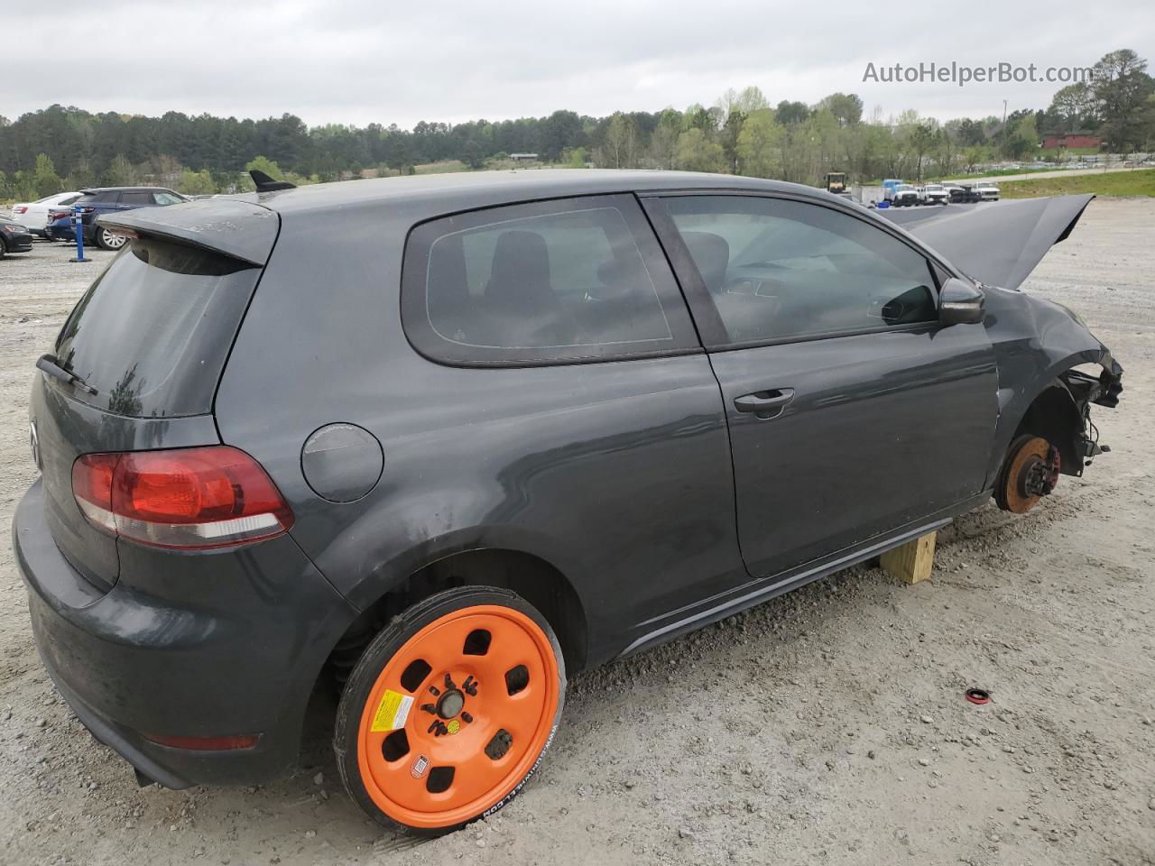 2010 Volkswagen Gti  Черный vin: WVWFV7AJ5AW364697