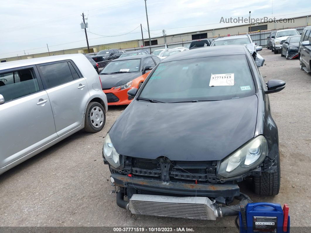 2010 Volkswagen Gti 2-door Black vin: WVWFV7AJ5AW367437