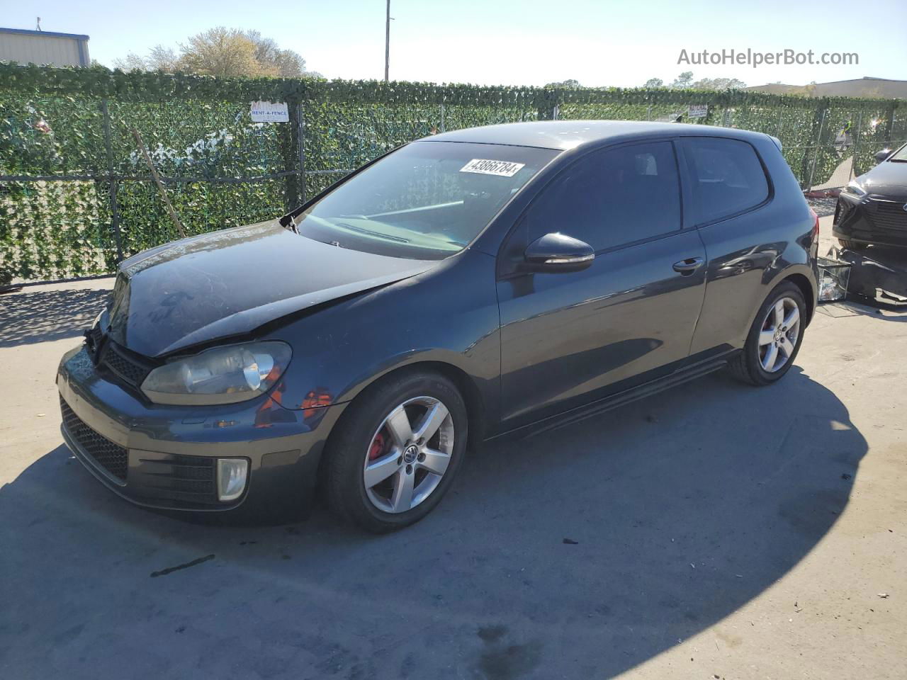 2010 Volkswagen Gti  Black vin: WVWFV7AJ6AW291873