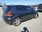 2010 Volkswagen Gti  Black vin: WVWFV7AJ6AW291873