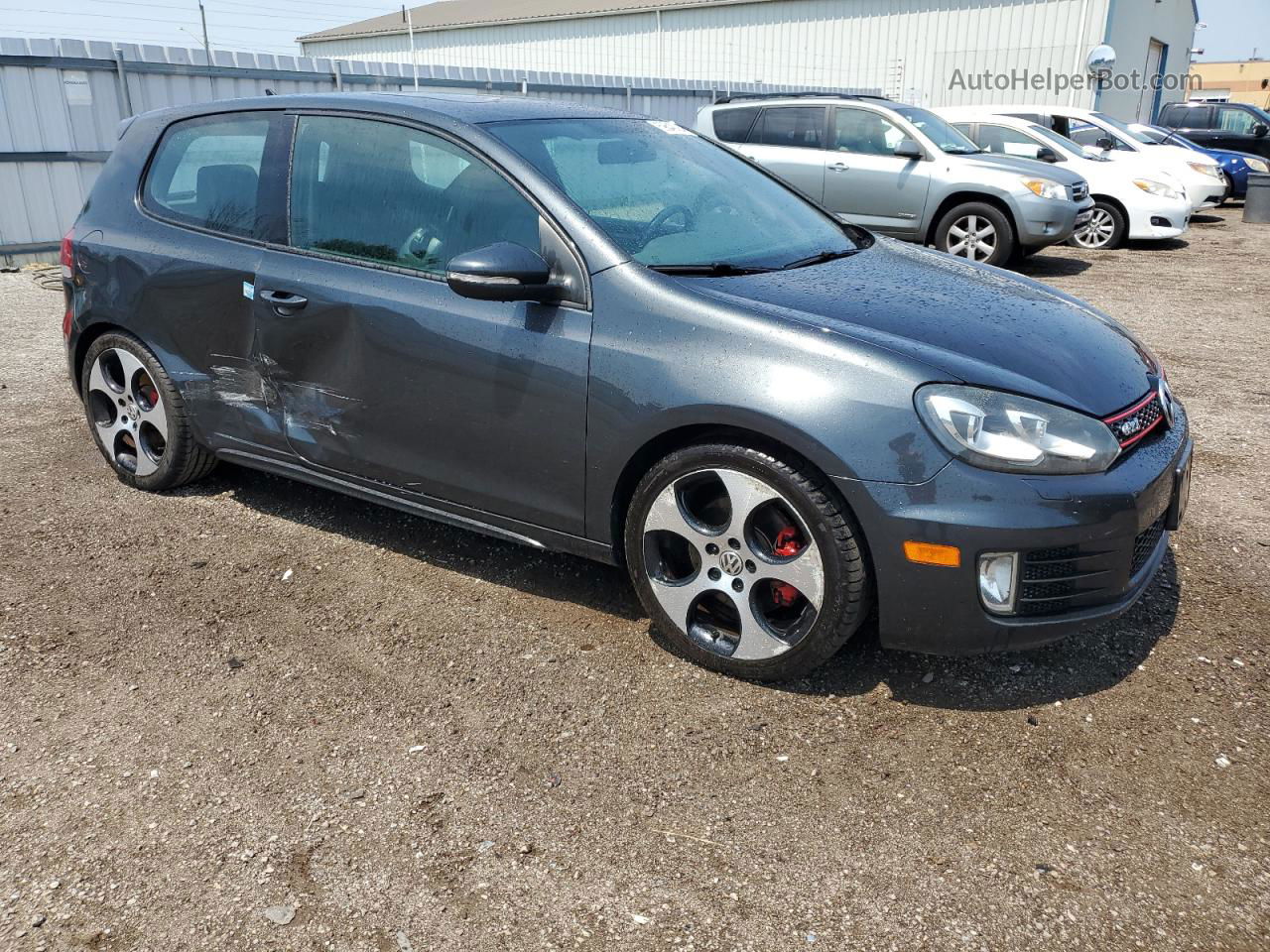 2010 Volkswagen Gti  Gray vin: WVWFV7AJ8AW236664