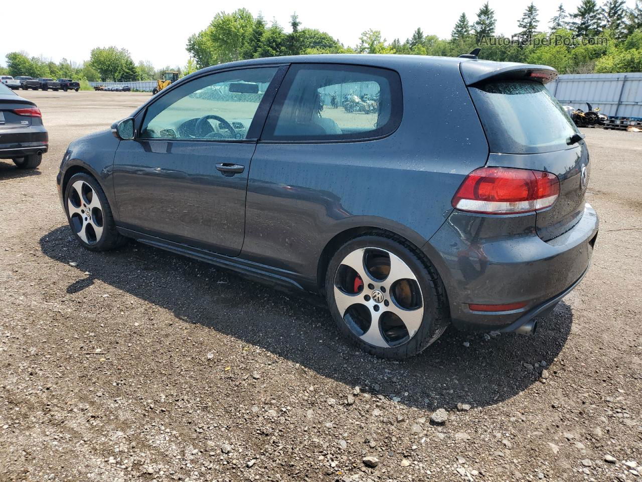 2010 Volkswagen Gti  Gray vin: WVWFV7AJ8AW236664