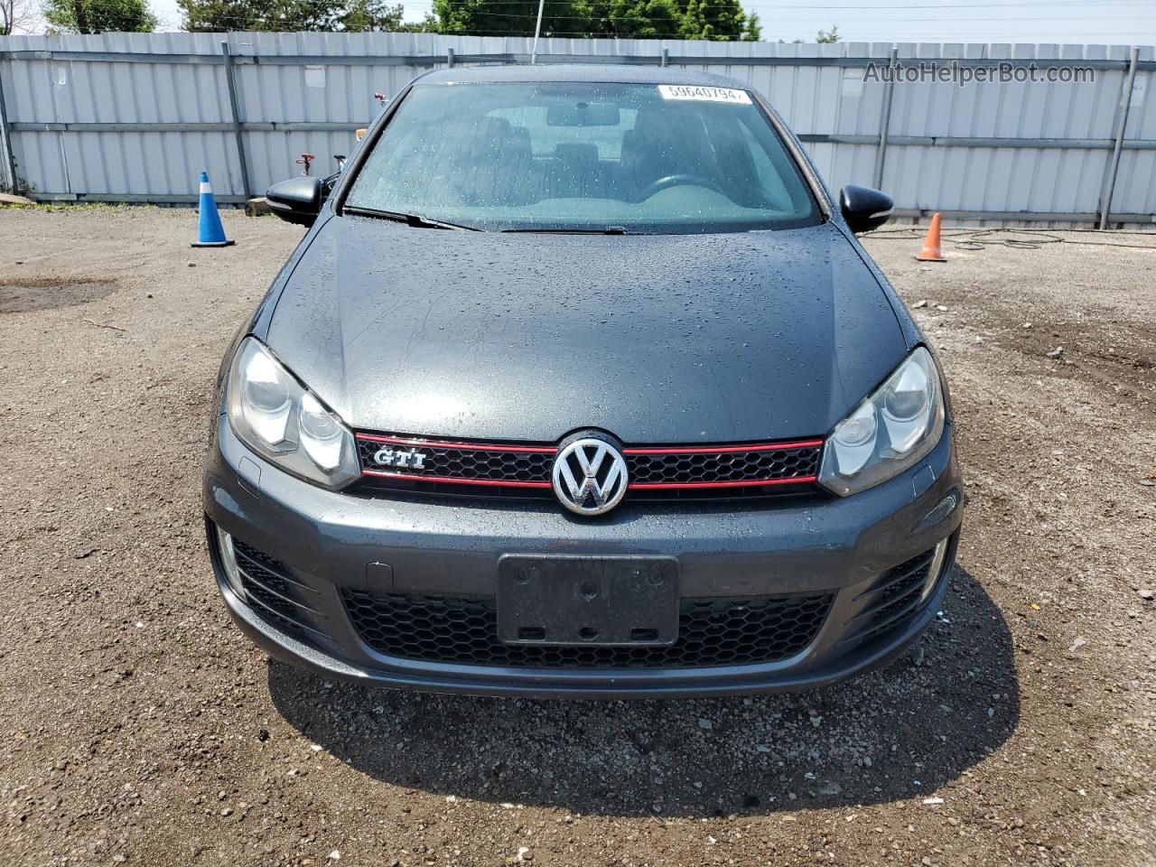 2010 Volkswagen Gti  Gray vin: WVWFV7AJ8AW236664