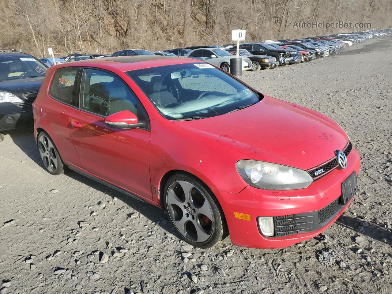 2010 Volkswagen Gti  Red vin: WVWFV7AJXAW305371