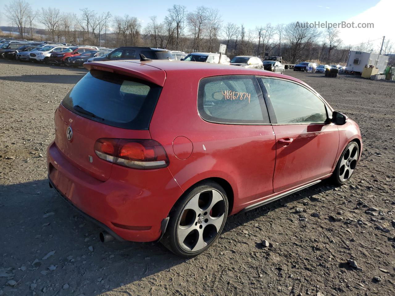 2010 Volkswagen Gti  Красный vin: WVWFV7AJXAW305371