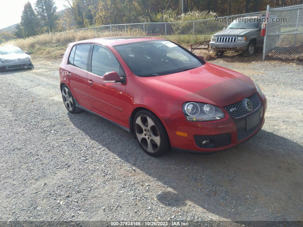 2009 Volkswagen Gti   Красный vin: WVWGD71K39W132594