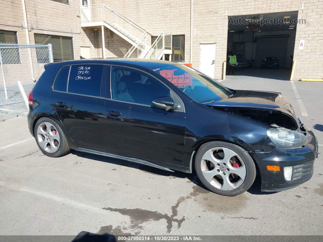 2010 Volkswagen Gti 4-door Black vin: WVWGD7AJ7AW250126