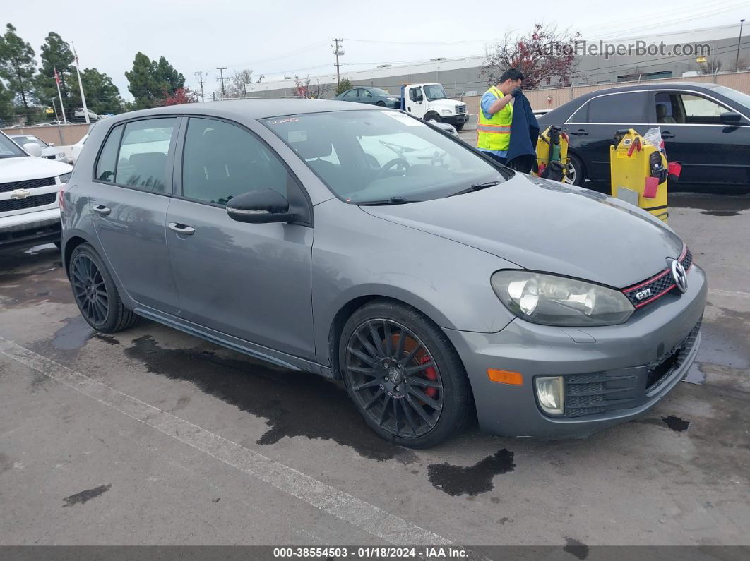 2010 Volkswagen Gti 4-door Gray vin: WVWGD7AJXAW196515