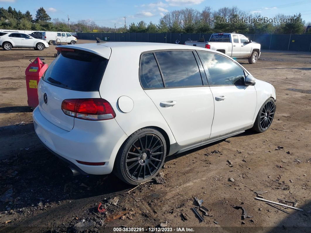 2010 Volkswagen Gti 4-door White vin: WVWGD9AJ3AW355421