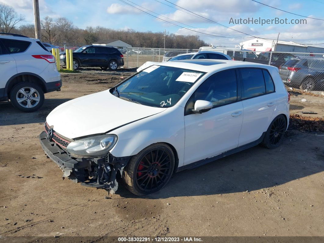 2010 Volkswagen Gti 4-door White vin: WVWGD9AJ3AW355421