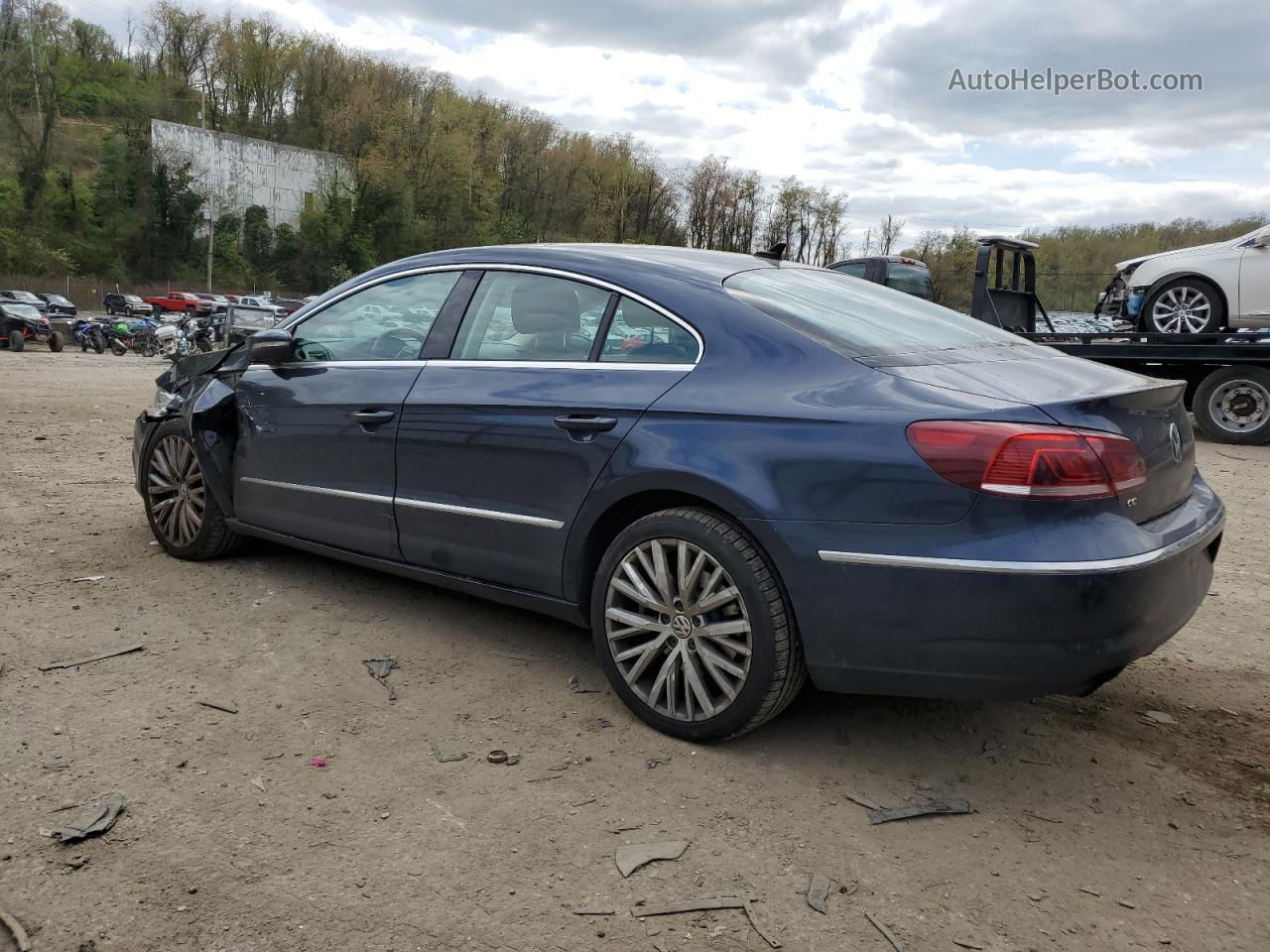 2014 Volkswagen Cc Vr6 4motion Blue vin: WVWGU7AN2EE535931