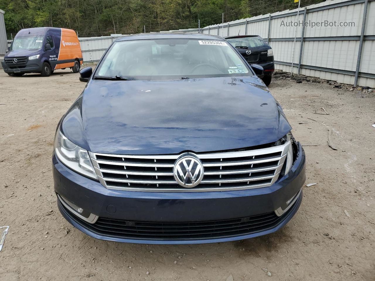 2014 Volkswagen Cc Vr6 4motion Blue vin: WVWGU7AN2EE535931