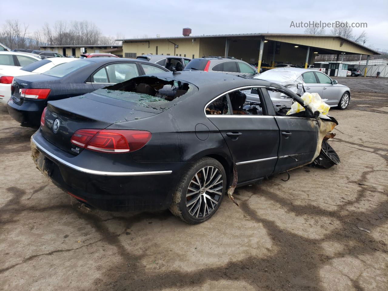 2014 Volkswagen Cc Vr6 4motion Black vin: WVWGU7AN2EE536108