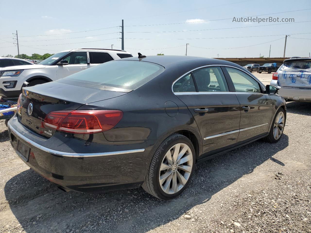 2013 Volkswagen Cc Vr6 4motion Black vin: WVWGU7AN4DE557198